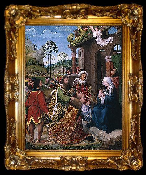 framed  Hugo van der Goes Adoration of the Magi, ta009-2